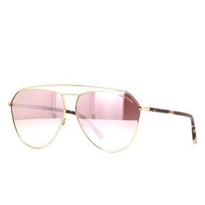 Tom Ford Gold Frame Sunglasses with Pink Lenses